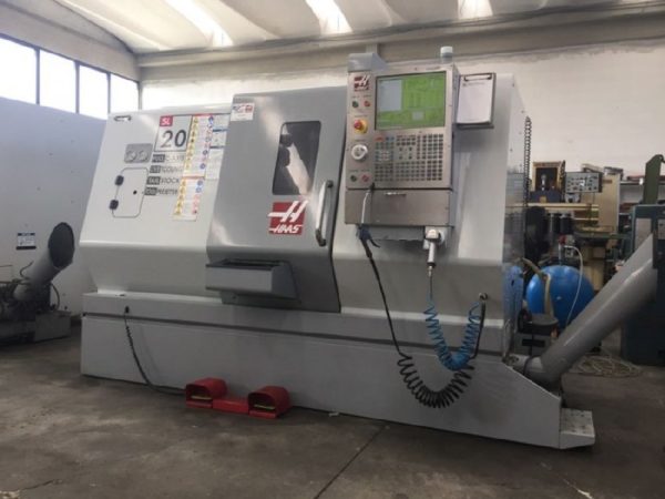 Used HAAS SL 20 lathe with live tooling, only few working hours!